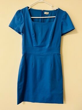 J. Crew Cobalt Blue Short Sleeve Dress Size 2